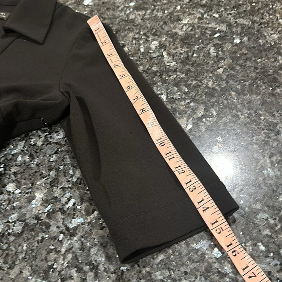 Tahari ASL Black Sheath Dress with Notched Collar - Picture 9 of 12